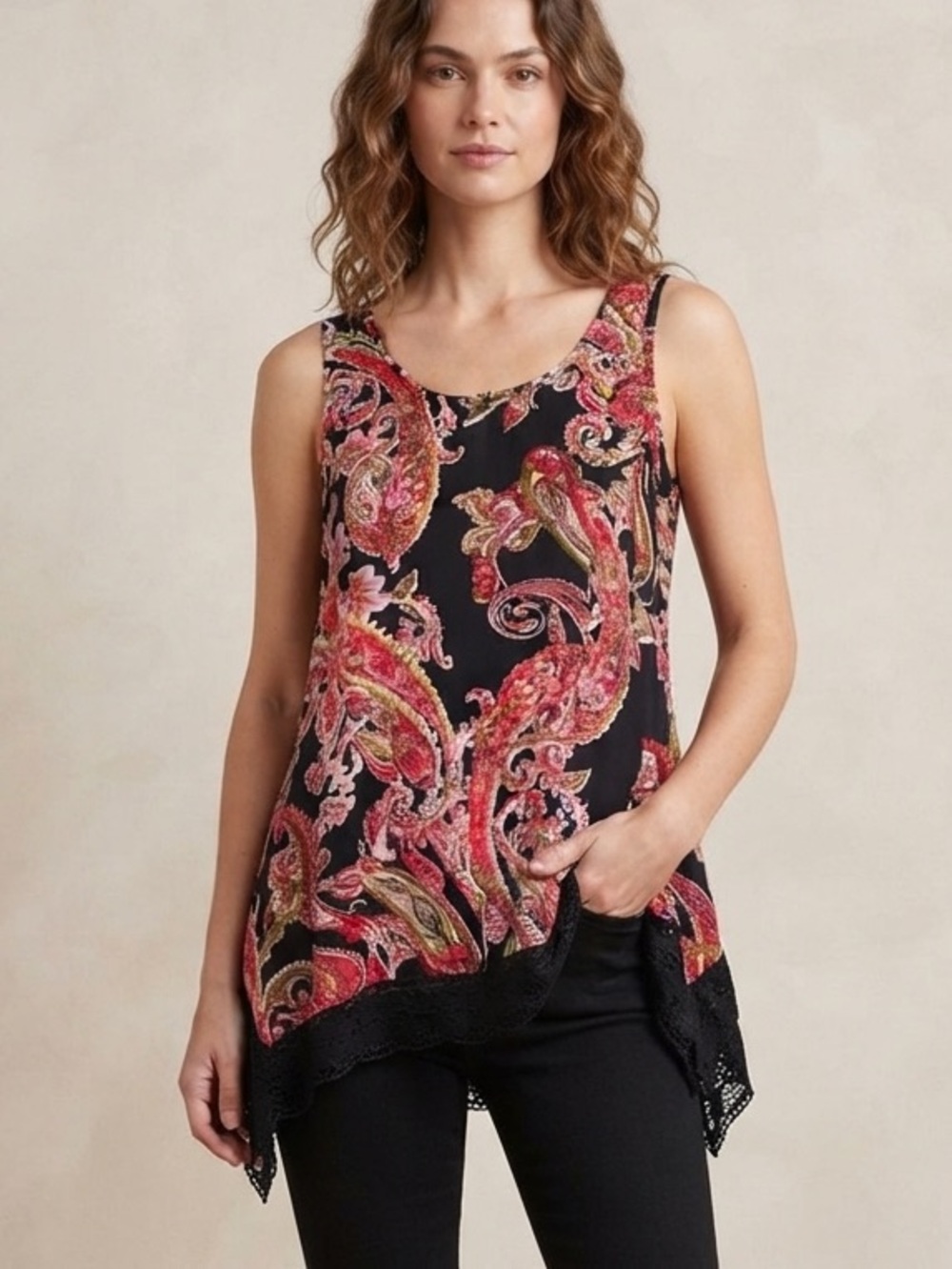 NWT Papa Vancouver Sleeveless Tunic Top Size M